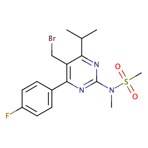 5-(溴甲基)-4-(4-氟苯基)-6-異丙基-2-[甲基(甲磺酰)氨基]嘧啶,5-(Bromomethyl)-4-(4-fluorophenyl)-6-isopropyl-2-[methyl(methylsulfonyl)amino]pyrimidine