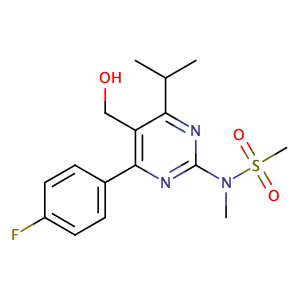 4-(4-氟苯基)-6-异丙基-2-[(N-甲基-N-甲磺酰)氨基]嘧啶-5-甲醇,4-(4-Fluorophenyl)-6-isopropyl-2-[(N-methyl-n-methylsulfonyl)amino]pyrimidine-5-yl-methanol
