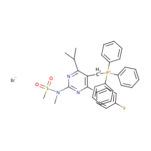 [4-(4-氟苯基)-6-异丙基-2-(N-甲基-N-甲磺酰胺基)-5-嘧啶基]三苯基溴化膦,Phosphonium, [[4-(4-fluorophenyl)-6-(1-methylethyl)-2-[methyl(methylsulfonyl)amino]-5-pyrimidinyl]methyl]triphenyl-, bromide