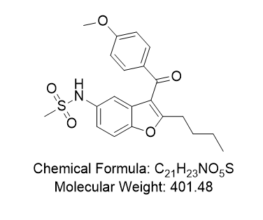 决萘达隆杂质06,N-[2-Butyl-3-(4-methoxybenzoyl)-5-benzofuranyl]-methanesulfonamide