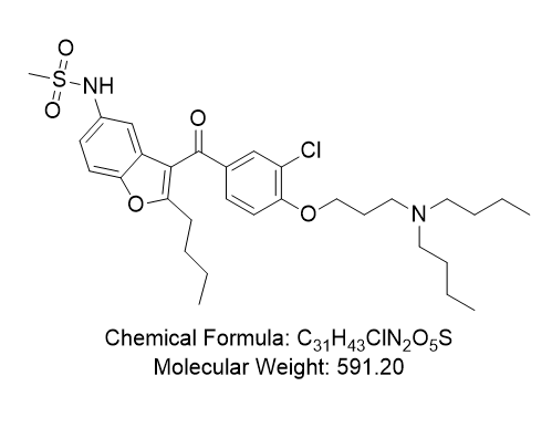 決萘達(dá)隆雜質(zhì)11,N-(2-butyl-3-(3-chloro-4-(3-(dibutylamino)propoxy)benzoyl)benzofuran-5-yl)methanesulfonamide