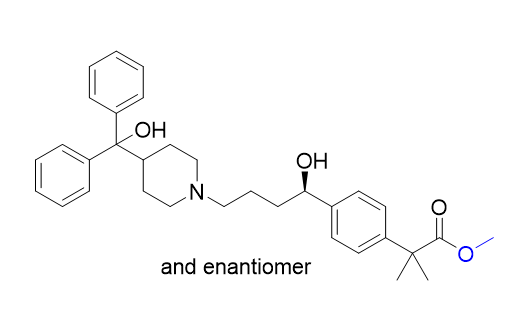 非索非那定杂质04,methyl   2-[4-[(1RS)-1-hydroxy-4-[4-(hydroxydiphenyl   methyl)piperidin-1-yl]butyl]phenyl]-2-methylpropanoate