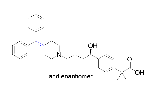 非索非那定雜質(zhì)07,2-[4-[(1RS)-4-[4-(diphenylmethylidene)piperidin-1-yl]-1-     hydroxybutyl]phenyl]-2-methylpropanoic acid