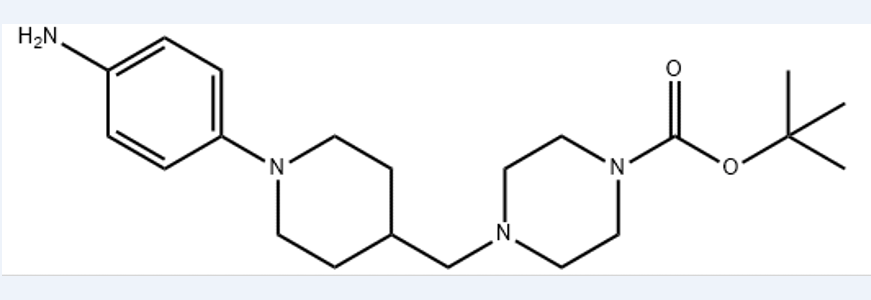 1-Piperazinecarboxylic acid, 4-[[1-(4-aminophenyl)-4-piperidinyl]methyl]-, 1,1-dimethylethyl ester,1-Piperazinecarboxylic acid, 4-[[1-(4-aminophenyl)-4-piperidinyl]methyl]-, 1,1-dimethylethyl ester