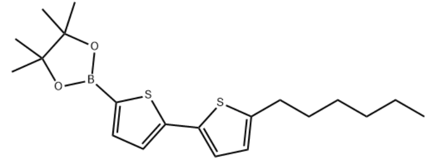 5′-己基-2,2′-并噻吩-5-硼酸频那醇酯,5'-n-hexyl-2,2'-bithiophene-5-boronicacidpinacolester