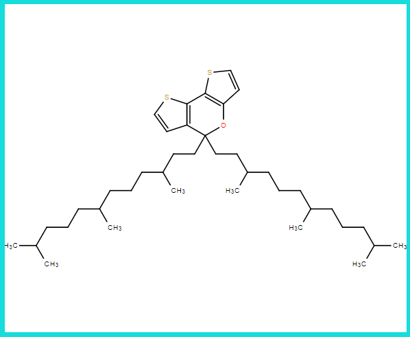 5H-二噻吩并[3,2-b:2',3'-d]吡喃，5,5-双(3,7,11-三甲基十二烷基)-,5H-Dithieno[3,2-b:2',3'-d]pyran, 5,5-bis(3,7,11-trimethyldodecyl)-