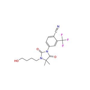 4-[3-(4-羟基丁基)-4,4-二甲基-2,5-二氧代-1-咪唑烷基]-2-(三氟甲基)苯腈,RU58841