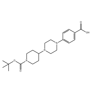 1-Piperidinecarboxylic acid, 4-[4-(4-carboxyphenyl)-1-piperazinyl]-, 1-(1,1-dimethylethyl) ester