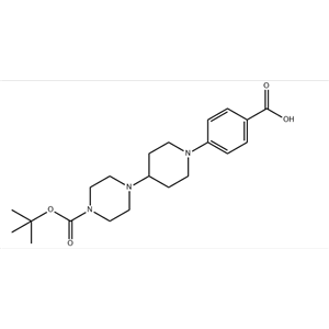 1-Piperazinecarboxylic acid, 4-[1-(4-carboxyphenyl)-4-piperidinyl]-, 1-(1,1-dimethylethyl) ester