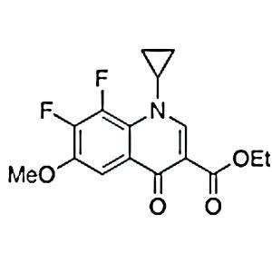 1-环丙基-6-甲氧基-7,8-二氟-4-氧代-1,4-二氢-3-喹啉羧酸乙酯