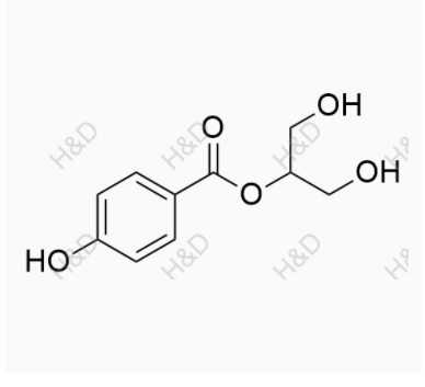 对羟基苯甲酸甘油酯2（布瓦西坦杂质）,1,3-dihydroxypropan-2-yl 4-hydroxybenzoate