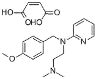 N-[(4-甲氧苯基)甲基]-N-(2-吡啶基)-N’,N’-二甲基-乙二胺馬來酸鹽,PYRILAMINE MALEATE