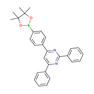 2,4-二苯基-6-(4-頻哪醇酯)苯基嘧啶,2,4-diphenyl-6-[4-(4,4,5,5-tetramethyl-1,3,2-dioxaborolan-2-yl)phenyl]-Pyrimidine