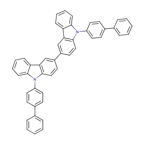 9,9'-二([1,1'-联苯]-4-基)-3,3'-联-9H-咔唑,9,9'-Bis([1,1'-biphenyl]-4-yl)-3,3'-bi-9H-carChemicalbookbazole