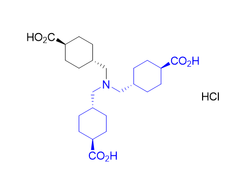 氨甲環(huán)酸雜質(zhì)08,(1R,1'R,1''R,4r,4'r,4''r)-4,4',4''-(nitrilotris(methylene))tris(cyclohexane-1-carboxylic acid) hydrochloride