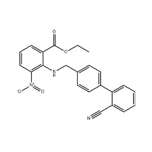 2-[[(2'-氰基联苯-4-基)甲基]氨基]-3-硝基苯甲酸乙酯,2-[[(2'-Cyano[1,1'-Biphenyl]-4-Yl)Methyl]Amino]-3-Nitro-Benzoic Acid Ethyl Ester