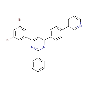 4-(3,5-二溴)-2-嘧啶-6(4-(吡啶-3-基)苯基)嘧啶