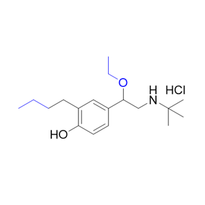 沙丁醇胺杂质16,4-(2-(tert-butylamino)-1-ethoxyethyl)-2-(ethoxymethyl)phenoly hydrochloride