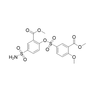 舒必利杂质01,methyl   2-methoxy-5-((2-(methoxycarbonyl)-4-sulfamoylphenoxy)sulfonyl)benzoate