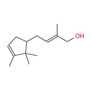 2-甲基-4-(2,2,3-三甲基-3-环戊烯-1-基)-2-丁烯-1-醇,Sandalmysore Core