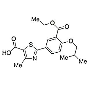 2-（3-乙酯基-4-异丁氧基苯基）-4-甲基噻唑-5-甲酸