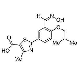2-{[(3-肟基)甲基]-4-异丁氧基苯基｝-4甲基噻唑-5 -甲酸