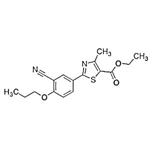 2-（3-氰基-4-正丙氧基苯基）-4-甲基塞唑-5-甲酸乙酯）