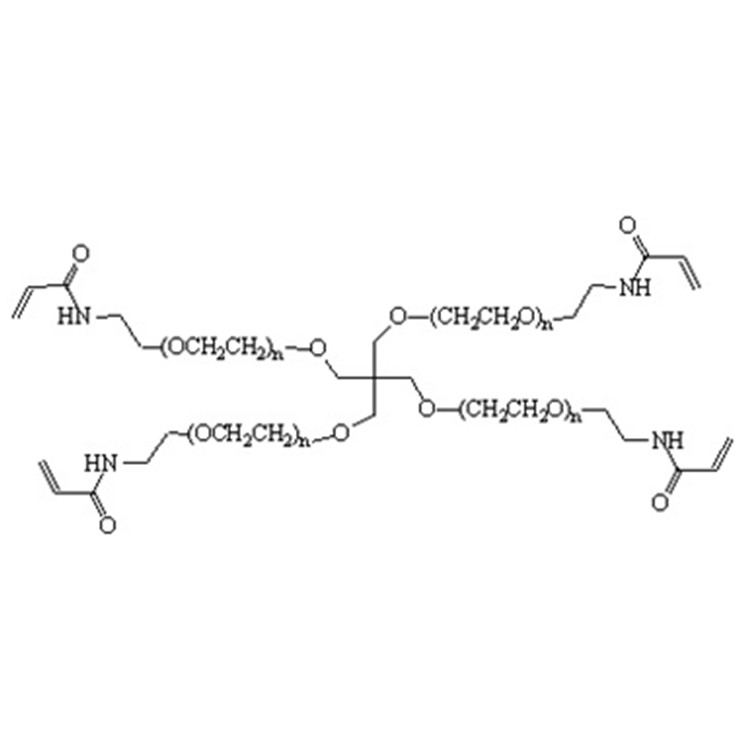 四臂-聚乙二醇-丙烯酰胺,4-Arm PEG-Acrylamide;4-Arm PEG-ACA