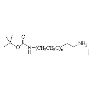 叔丁氧羰基-亚氨基-聚乙二醇-氨基,Boc-NH-PEG-NH2;Boc-NH-PEG-Amine