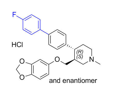 帕罗西汀杂质21,(3SR,4RS)-3-((benzo[d][1,3]dioxol-5-yloxy)methyl)-4-(4'-fluoro-[1,1'-biphenyl]-4-yl)-1-methylpiperidine hydrochloride