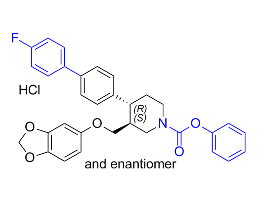 帕罗西汀杂质26,phenyl (3SR,4RS)-3-((benzo[d][1,3]dioxol-5-yloxy)methyl)-4-(4'- fluoro-[1,1'-biphenyl]-4-yl)piperidine-1-carboxylate