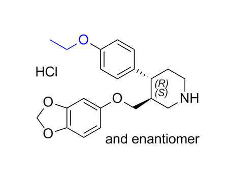 帕罗西汀杂质33,(3SR,4RS)-3-((benzo[d][1,3]dioxol-5-yloxy)methyl)-4- (4-ethoxyphenyl)piperidine hydrochloride