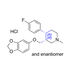 帕罗西汀杂质19,(3RS,4RS)-3-((benzo[d][1,3]dioxol-5-yloxy)methyl)-4- (4-fluorophenyl)-1-methylpiperidine hydrochloride