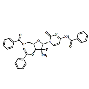 ((2S,3S,4S,5S)-5-(4-苯甲酰胺-2-氧代嘧啶-1(2H)-基)-2-（（苯甲酰氧基）甲基-4-氟-4-甲基四氢呋喃-3-基)苯甲酸酯,Sofosbuvir Impurity 69