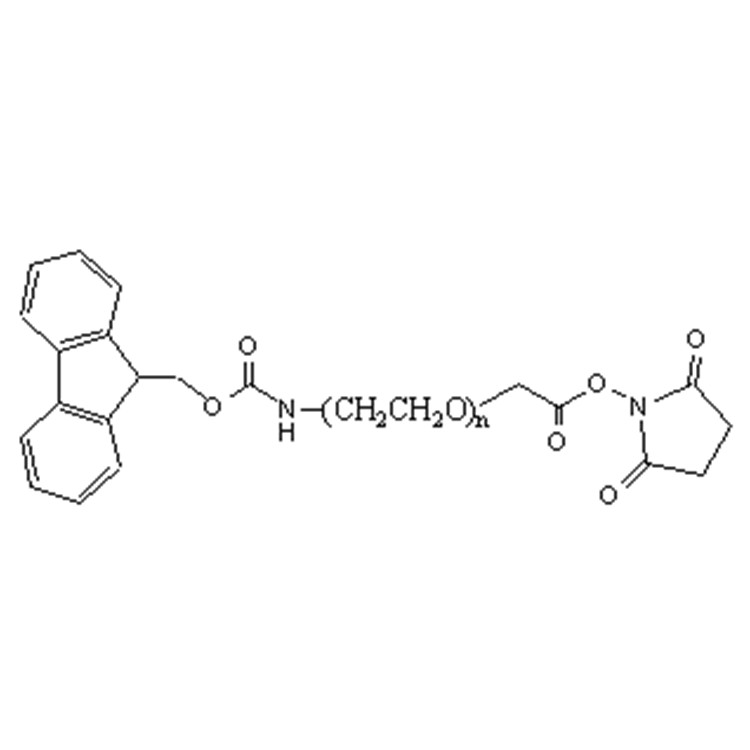 芴甲氧羰基-亚胺-聚乙二醇-琥珀酰亚胺乙酸,Fmoc-NH-PEG-SCM;Fmoc-NH-PEG-succinimidyl NHS ester