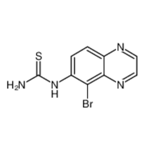 N-(5-溴喹喔啉-6-基)硫脲,5-Bromoquinazolin-6-ylthiourea