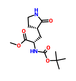 (S)-2-(Boc-氨基)-3-[(S)-2-氧代-3-吡咯烷基]丙酸甲酯,methyl (S)-2-((tert-butoxycarbonyl)amino)-3-((S)-2-oxopyrrolidin-3-yl)propanoate