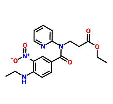 3-(4-(甲基氨基)-3-硝基-N-(吡啶-2-基)苯甲酰氨基)丙酸乙酯,Ethyl 3-[[4-(MethylaMino)-3-nitrobenzoyl](pyridin-2-yl)aMino]propanoate