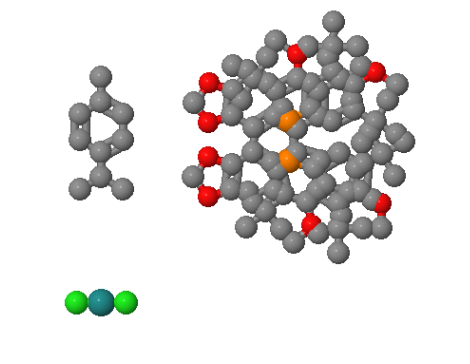 氯代{(S)-(+)-5,5''-双[二(3,5-二叔丁基-4-甲氧基苯基)膦基]-4,4'-双-1,3-苯并二恶英}(对甲苯)氯化钌,Chloro{(S)-(+)-5,5''-bis[di(3,5-di-t-butyl-4-methoxyphenyl)phosphino]-4,4''-bi-1,3-benzodioxole}(p-cymene)ruthenium(II) chloride