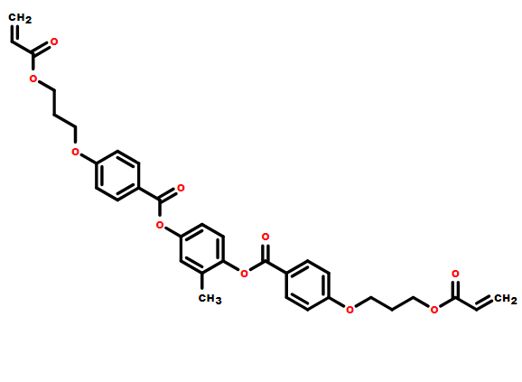 1,4-双-[4-(3-丙烯酰氧基丙氧基)苯甲酰氧基]-2-甲基苯,2-Methyl-1,4-phenylene bis(4-(3-(acryloyloxy)propoxy)benzoate)