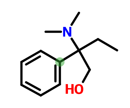 2-二甲基氨基-2-苯基丁-1-醇,beta-(dimethylamino)-beta-ethylphenethyl alcohol