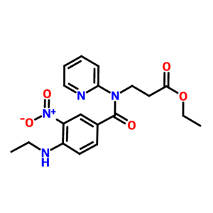 3-(4-(甲基氨基)-3-硝基-N-(吡啶-2-基)苯甲酰氨基)丙酸乙酯,Ethyl 3-[[4-(MethylaMino)-3-nitrobenzoyl](pyridin-2-yl)aMino]propanoate