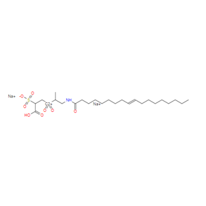 磺基丁二酸-4-[1-甲基-2-[(1-氧代-9-十八烯基)氨基]]乙酯二钠盐