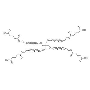 四臂-聚乙二醇-戊二酸,4-Arm PEG-GA;4-Arm PEG-Glutaric Acid