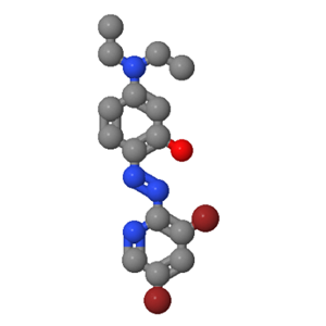 14337-54-3；2-(3,5-二溴-2-吡啶偶氮)-5-二乙氨基酚