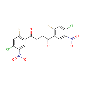 哌仑他韦中间体,1,4-bis(4-chloro-2-fluoro- 5-nitrophenyl)butane-1,4-dione