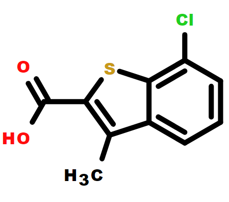 7-氯-3-甲基苯并[b]噻吩-2-羧酸,7-Chloro-3-methylbenzo[b]thiophene-2-carboxylic acid