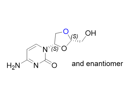 拉米夫定杂质09,4-amino-1-((2RS,4RS)-2-(hydroxymethyl)-1,3-dioxolan-4-yl)pyrimidin-2(1H)-one