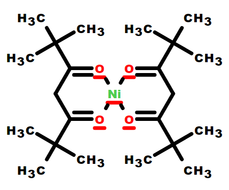 双(2,2,6,6,-四甲基-3,5-庚二酮酸)镍(II),Bis(2,2,6,6-tetramethyl-3,5-heptanedionato)nickel(II)[Ni(TMHD)2]