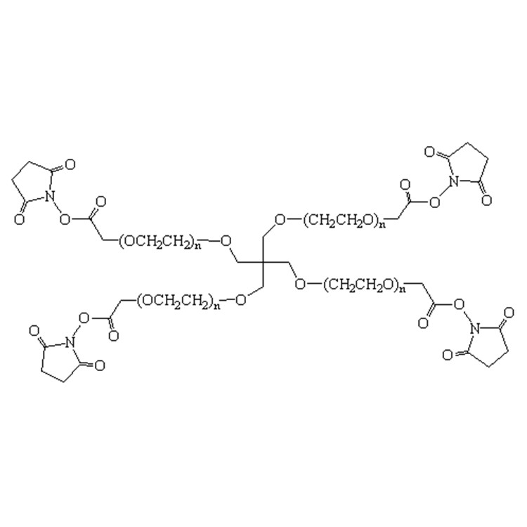 四臂-聚乙二醇-琥珀酰亚胺乙酸酯,4-Arm PEG-SCM